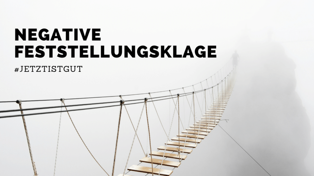 Negative Feststellungsklage gegen Google Fonts Abmahnung